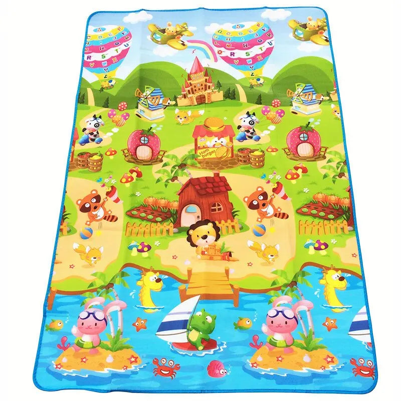 Waterproof Baby Play Mat 180x120 cm (71x47 in) 0.3 cm Soft Foam Crawling Mat for Kids Indoor Outdoor