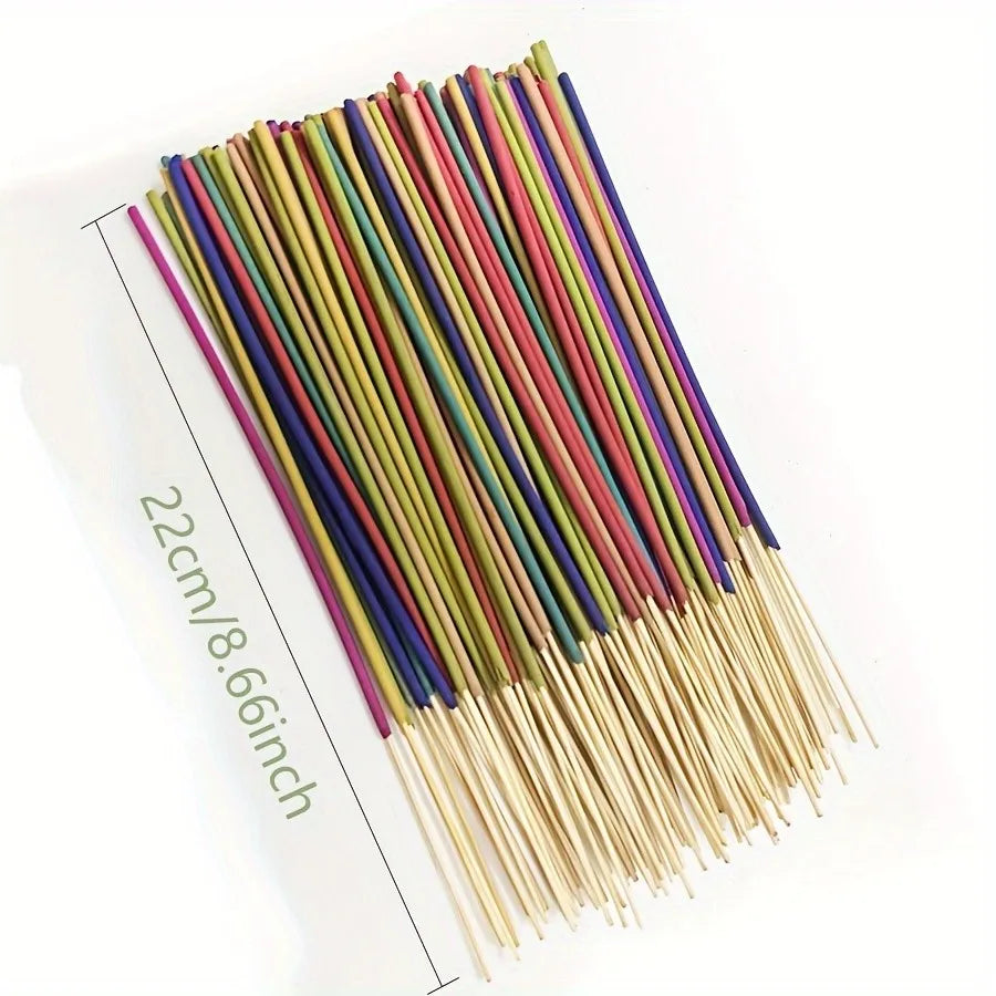 Wholesale Multi-Color Aromatherapy Incense Sticks - White Sage, Lavender, Rose, Lemongrass & Jasmine - Long-Lasting Home Fragrance