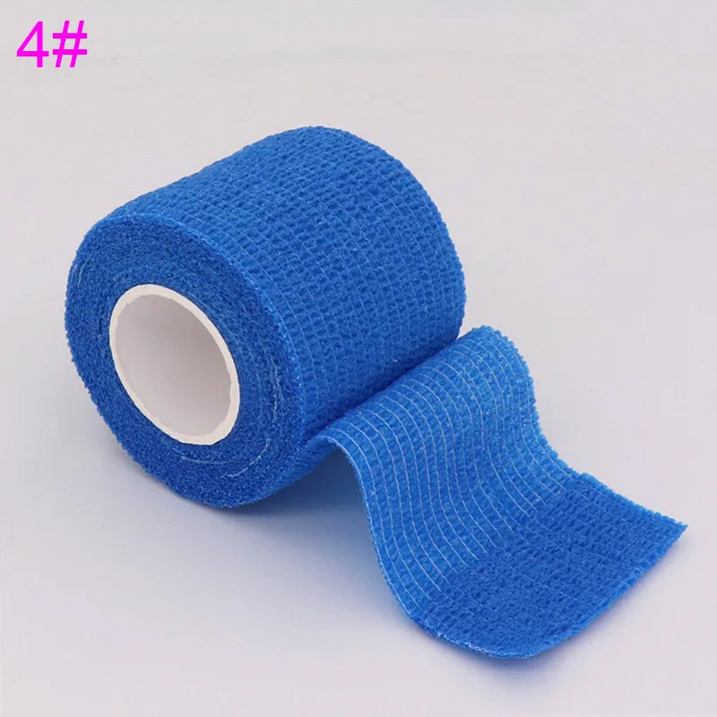 Colorful Self-Adhesive Elastic Sports Tape Wrap 5cm x 4.8m (2.0in x 15.7ft), Knee Wrist Ankle Finger Support Bandage for Tattoo and Pets