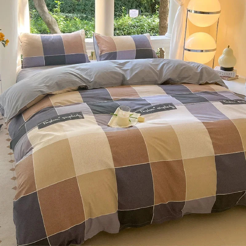 Kawaii Bear Floral Duvet Cover Bedding Set – 3PC/4PC Duvet Cover, Bed Sheet & Pillowcases | Full Queen King (Multiple Sizes)