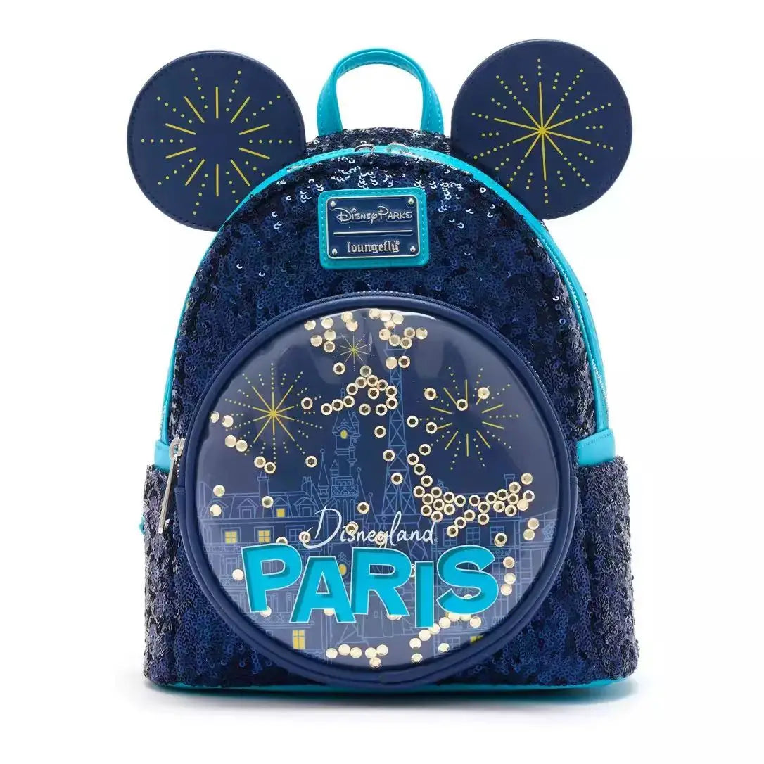 Cartoon Castle Anime Girls Mini Kids Backpack with Flowers – Cosplay Travel Schoolbag (10 x 9 x 4 in | 25 x 23 x 11 cm)