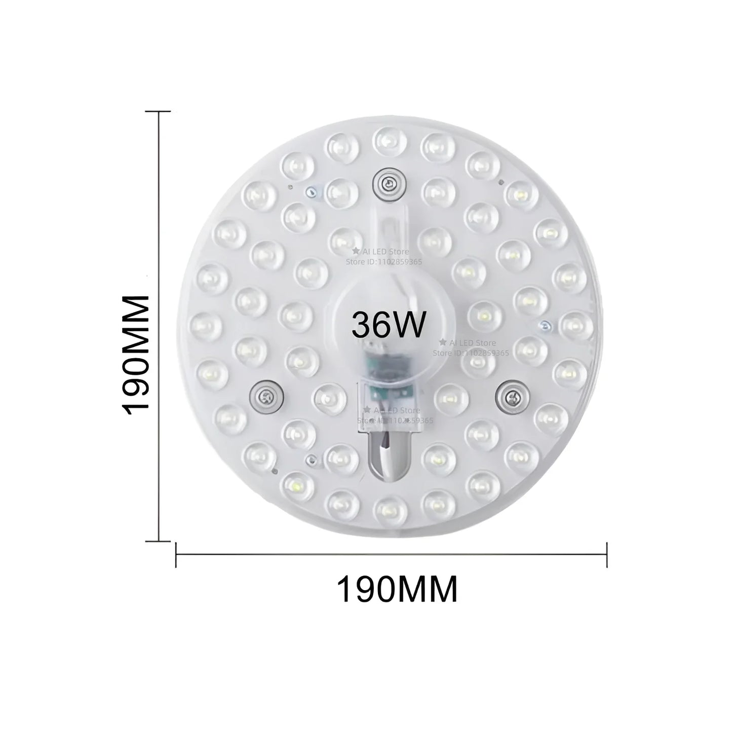 Round LED Panel Ceiling Light 12W–60W AC 220–240V Circular Flush Mount Lamp