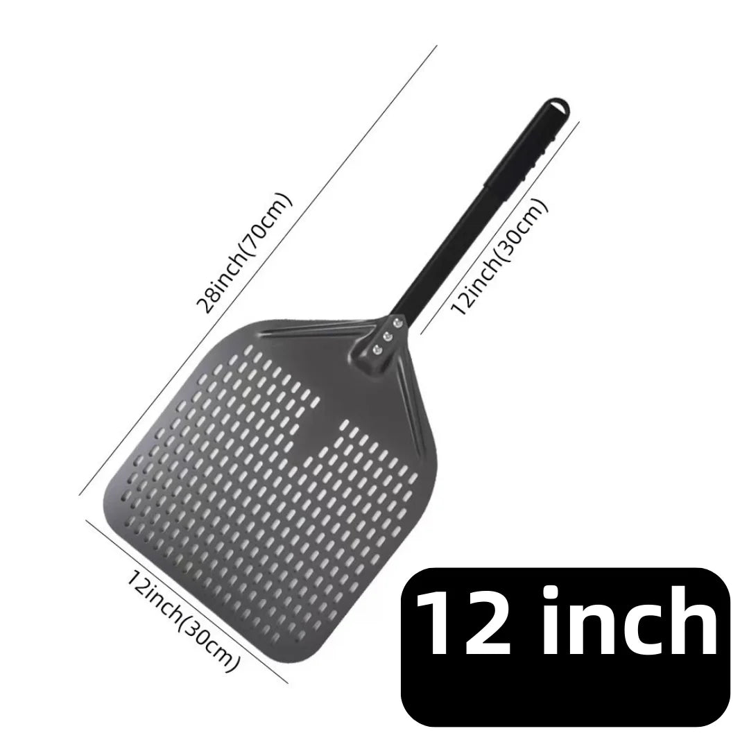 Hard-Anodized Aluminum Pizza Peel 6, 12, 13 and 14 Inch (15, 30, 33, 35.5 cm) Bread Paddle Oven Spatula