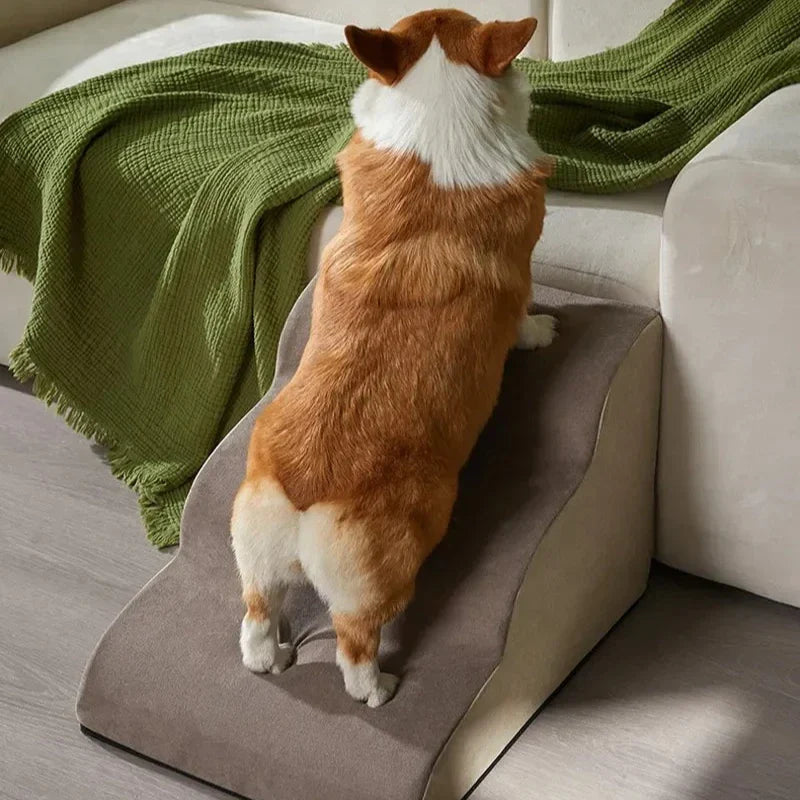 3-Step Pet Stairs for Dogs & Cats – Anti-Slip Removable Ramp for Small Pets, 36 x 56 x 35 cm (14.2 x 22.0 x 13.8 in)