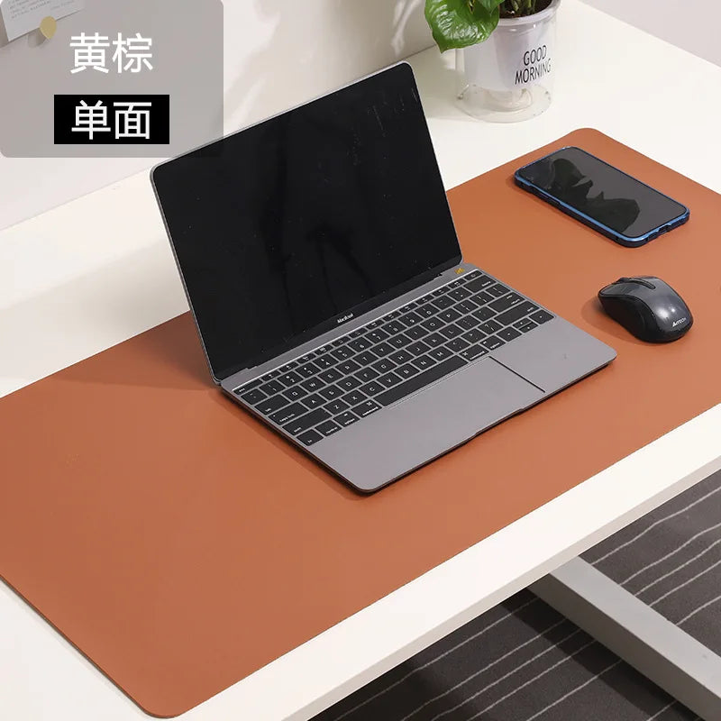 White XXL Gaming Mouse Pad Large Waterproof Non-Slip PU Suede Desk Mat for Keyboard & Mouse
