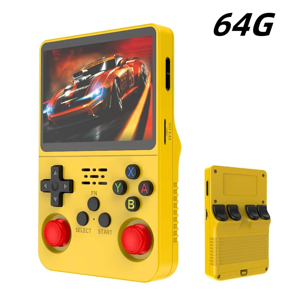 Retro Handheld Game Console 3.5-inch (8.9 cm) IPS — 15,000+ Games, 64/128GB Storage, Linux Pocket Player, 3000mAh Battery