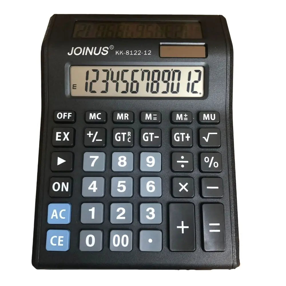 Solar Dual-Screen Desktop Calculator - Large Screen Financial Calculator, Solar + AA Battery Powered (8.27 x 6.02 x 1.38 in / 21 x 15.3 x 3.5 cm)