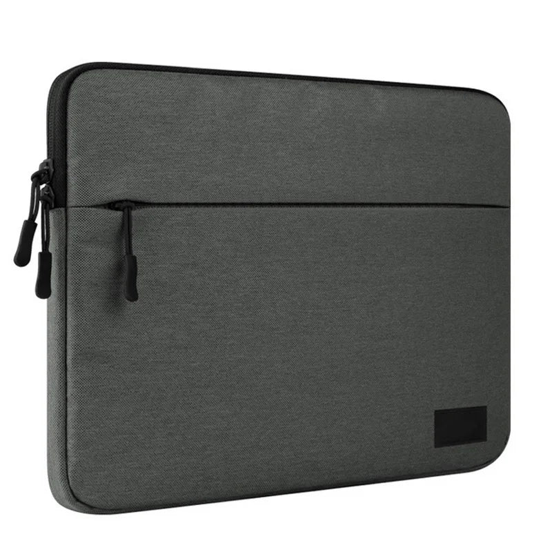 Waterproof Nylon Laptop Sleeve 11/12/13/14/15/15.6/16 Inch - Velvet Lined Notebook Case with Double Zipper & Multi Pockets