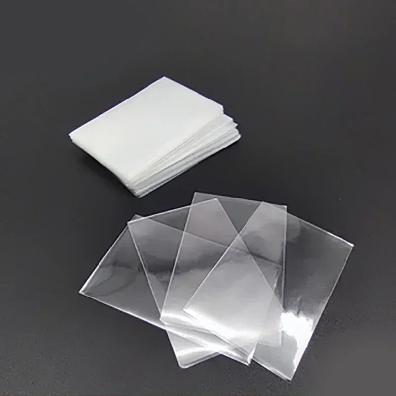 100-Pack Clear Card Sleeves (Assorted Sizes) for Magic Pokémon Tarot Poker & Board Games