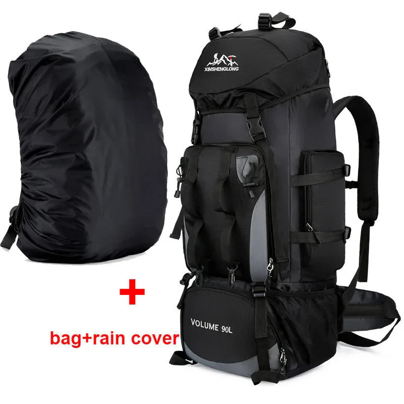 90L Waterproof Hiking & Camping Backpack — Large Capacity Trekking Rucksack for Travel (Unisex)
