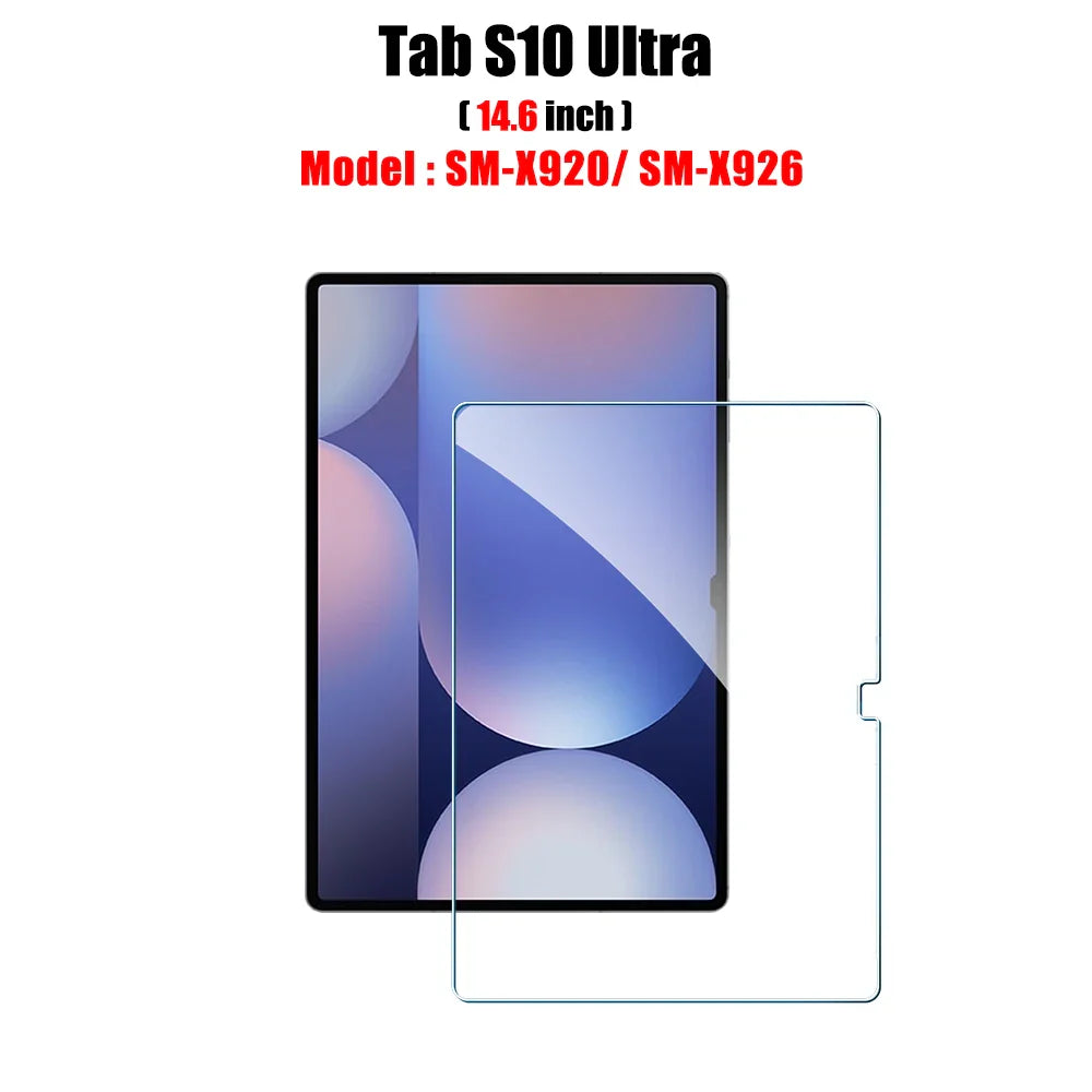 Tempered Glass Screen Protector for Galaxy Tab S6 Lite, A9/A9 Plus, A8, S7 FE, S8/S9/S9 Plus/S9 FE, S10/S11 — 1 Pack