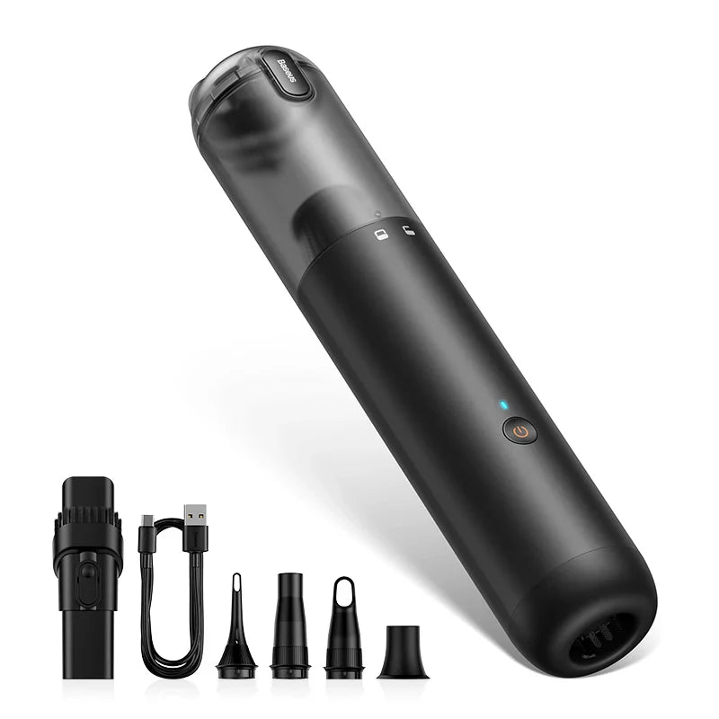Wireless Car Vacuum Cleaner 12000Pa - Portable Cordless 4-in-1 Inflator, Air Blower & Pump for Car Cleaning