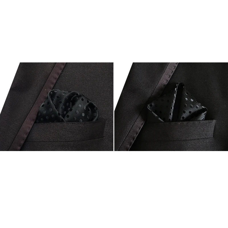 41 Colors 25 x 25 cm (9.8 x 9.8 in) Men's Pocket Square Handkerchief - Paisley, Dot & Stripe Wedding Hanky