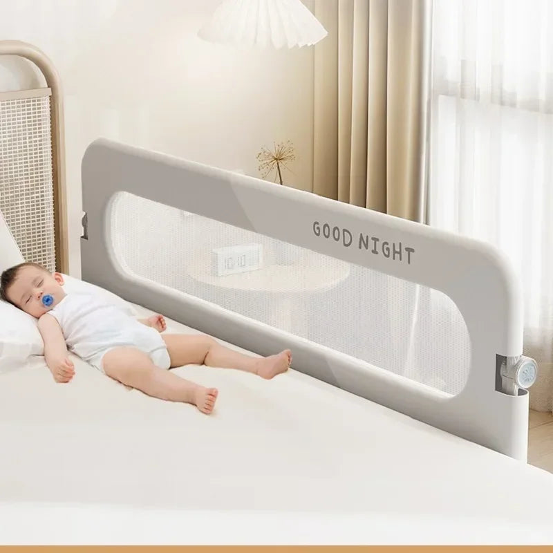 Invisible Collapsible Baby Bed Rail Guard – Foldable Anti-Fall Safety Barrier for Toddlers, Fits 150/180/200/220×70 cm (59/71/79/87×27.6 in)