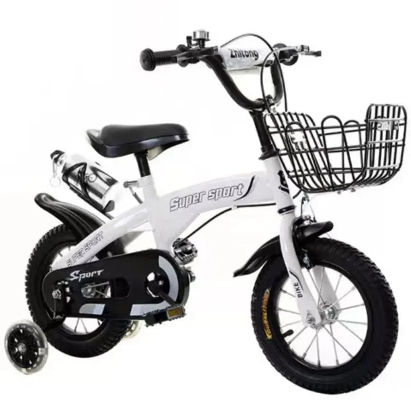 12-Inch Kids Bike with Flashing Training Wheels – Steel Frame Children's Bicycle Ages 3–10