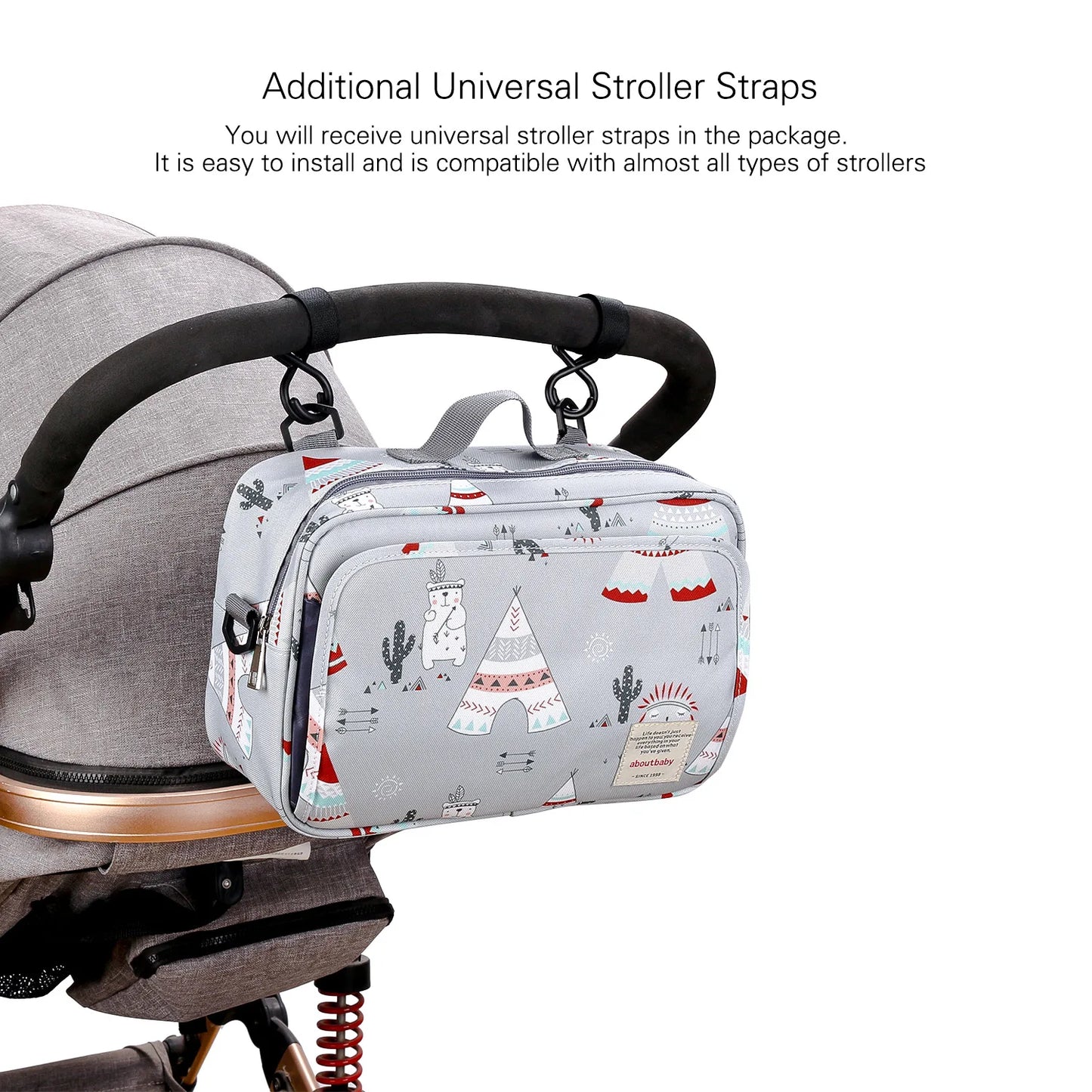 Waterproof Maternity Diaper Bag Wet/Dry Reusable Baby Mummy Wetbag Double Handle Stroller Organizer