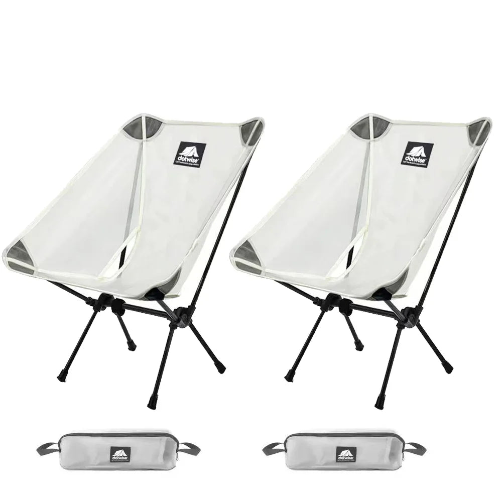 Breathable Mesh Moon Chair – Lightweight 7075 Aluminum Foldable Camping & Fishing Chair with Carry Bag