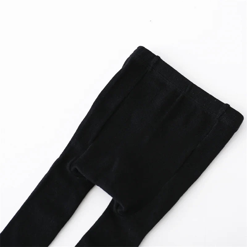 Baby Girl Cotton Knitted Tights Newborn & Toddler Pantyhose Casual White Black