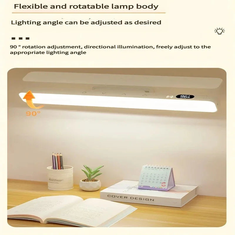 Magnetic Touch LED Desk Lamp Rechargeable USB-C Night Light 5 Color Temps 360° Rotating Bedside & Cabinet Light