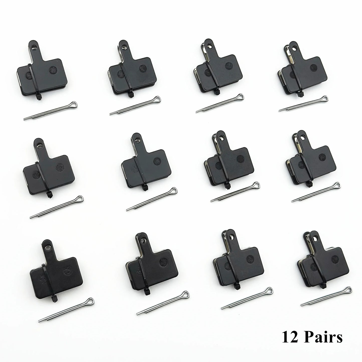 2/4/12-Pair Hydraulic Disc Brake Pads for Mountain Bikes — Resin, Semi-Metal & Ceramic Options