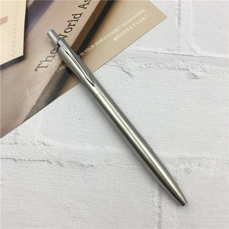 Metal Retractable Ballpoint Pens - 1/5 Pack, G2 Refill Compatible, 0.7mm Blue Ink Pens for School & Office