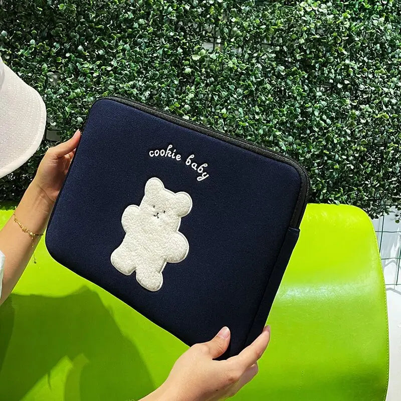 Cute Animal Print Shockproof Laptop Sleeve 13–16 inch (33–40.6 cm) Zipper Pouch for 13/13.3/14/15/15.6/16