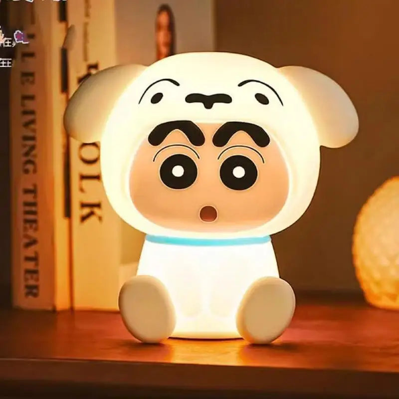 Crayon Shin-Chan Patting Night Light Soft Eye-Protecting Bedside Rechargeable Lamp