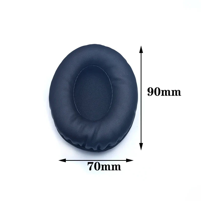 Oval Replacement Ear Pads for Headphones - Leather Foam Cushions, Multiple Sizes (60x70 to 90x110 mm / 2.36x2.76 to 3.54x4.33 in)