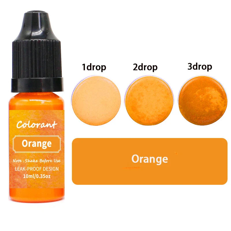 20-Color 10ml Candle Dye Liquid Colorant Set for Candle Making Soap Resin DIY Crafts
