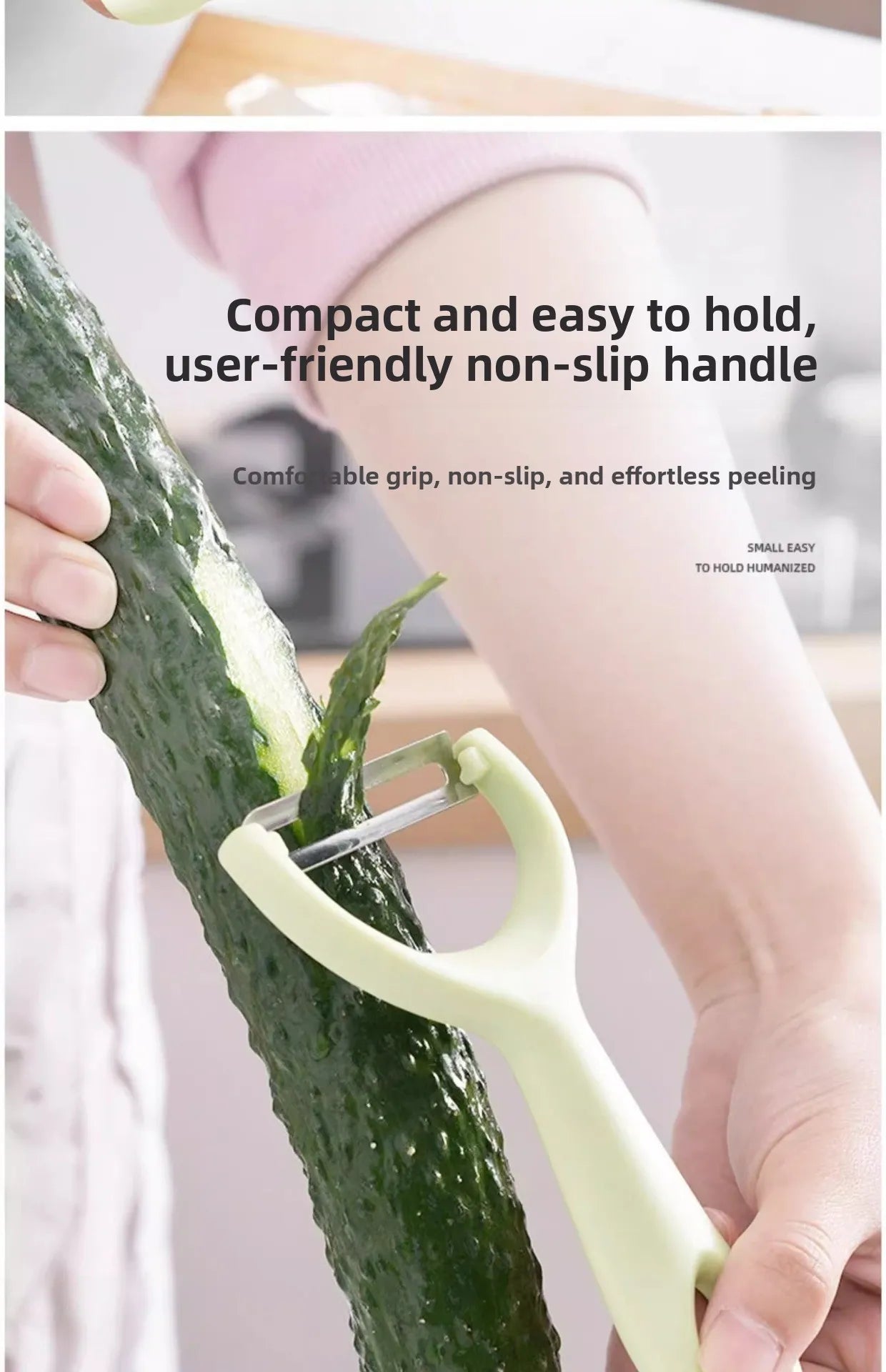 Stainless Steel Vegetable & Fruit Peeler with PP Handle, Ergonomic Potato Peeler