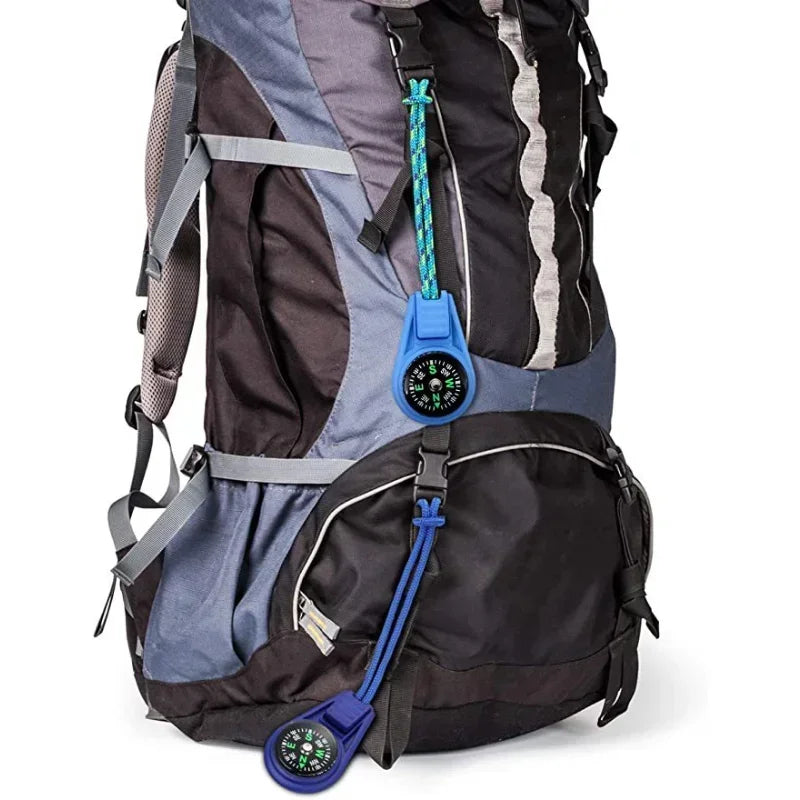Mini Tactical Pocket Compass Keychain - Survival Compass for Camping, Hiking & Travel