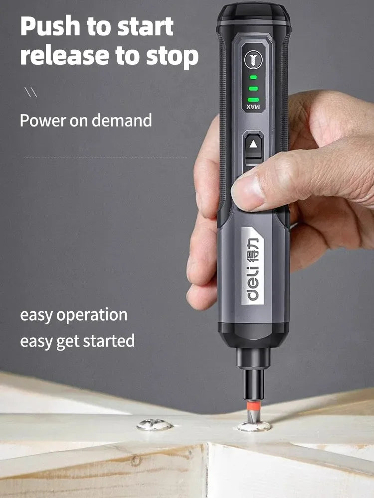 Mini USB Rechargeable Electric Screwdriver Set 2000mAh - Cordless Precision Torque Repair Kit
