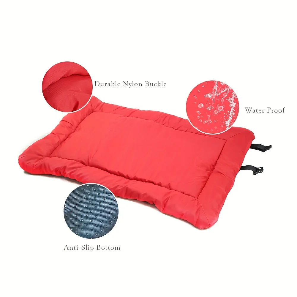 Waterproof Anti-Slip Washable Pet Bed Cushion Outdoor Dog Mat Non-Slip Bed Pad