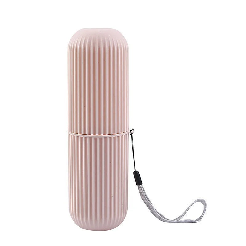 Portable Toothbrush Travel Cup and Toothpaste Holder Case – Bathroom Storage Organizer