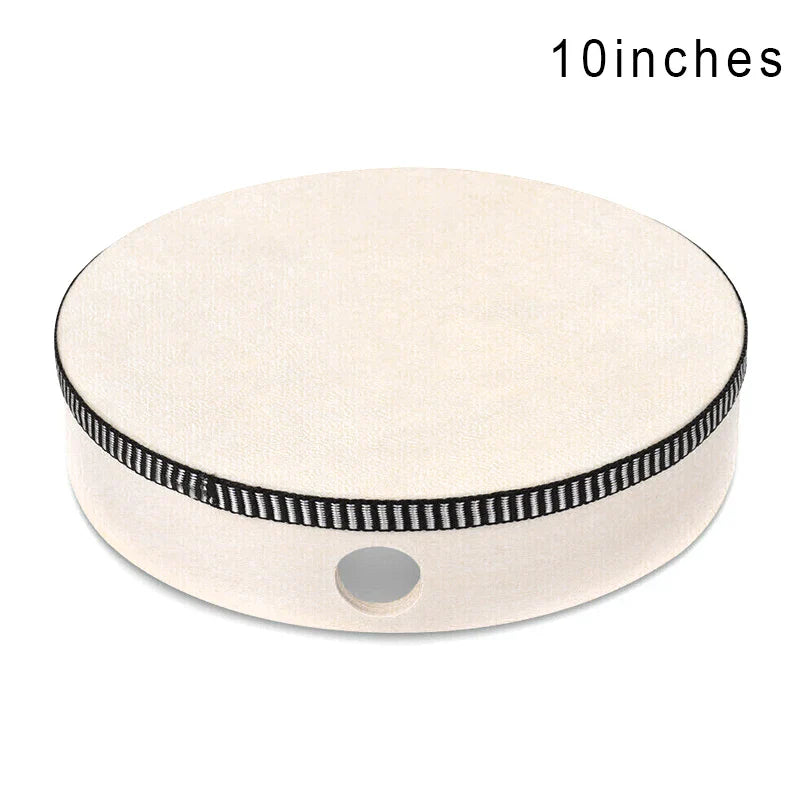 Kids Wooden Hand Drum 4/6/8/10-Inch (10/15/20/25 cm) Percussion Music Toy for Children