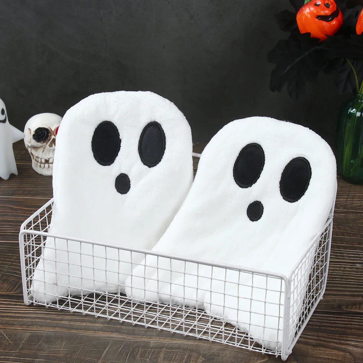 2-Pack Black Cat Hand Towels – Cute Halloween Kitchen & Hand Towels, Super Absorbent