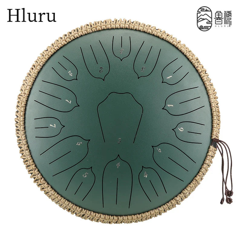 13-Inch (32 cm) 15-Note D-Tone Steel Tongue Drum Glucophone Handpan Percussion