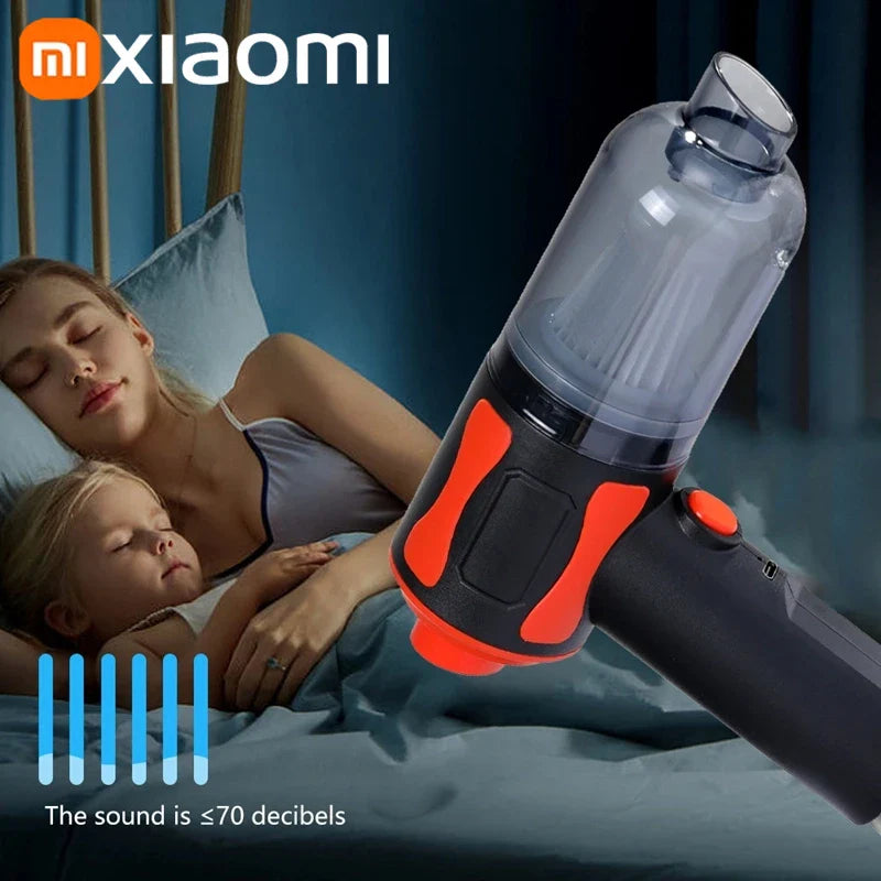 Cordless Handheld Car Vacuum Cleaner – High-Power Wet/Dry 5-in-1 Portable Auto Cleaner with Blower & Attachments