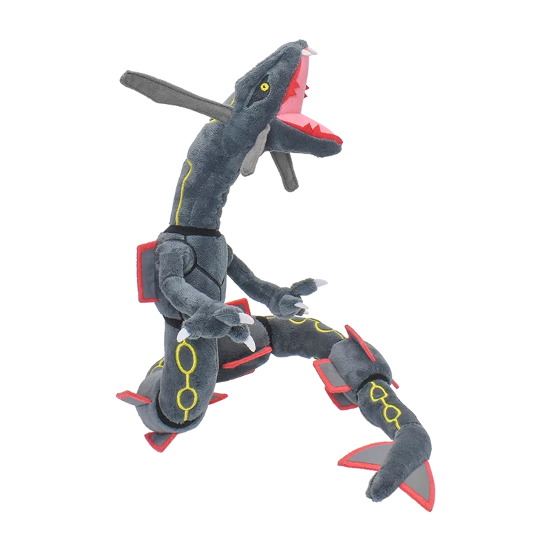 Shiny Rayquaza Plush Toy 12 in (30 cm) Black — Soft Stuffed Collectible Plushie