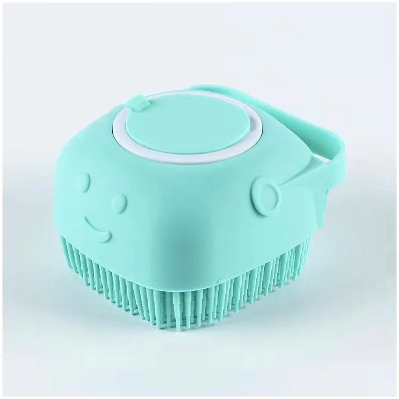 Silicone Pet Bath Massage Brush Glove for Dogs & Cats - Soft Grooming & Bathing Tool