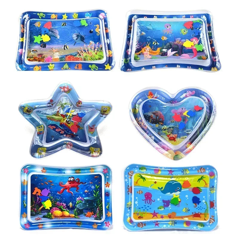 Inflatable Baby Water Play Mat Tummy Time Sensory Activity 66 x 50 cm (26 x 20 in)