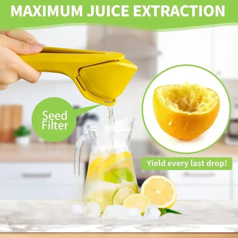 Manual Lemon Squeezer Handheld Citrus Press – Ergonomic Juicer for Lemons, Limes & Oranges