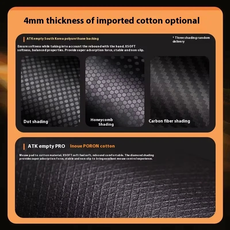 Esports Gaming Mouse Pad Anti-Slip PORON Desk Mat for 60%-80% Mechanical Keyboards CS:GO Gamers