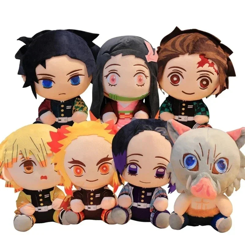 Demon Slayer Plush Doll 20 cm (8 in) - Tanjirou Nezuko Zenitsu Kyojuro Soft Anime Stuffed Toy Gift