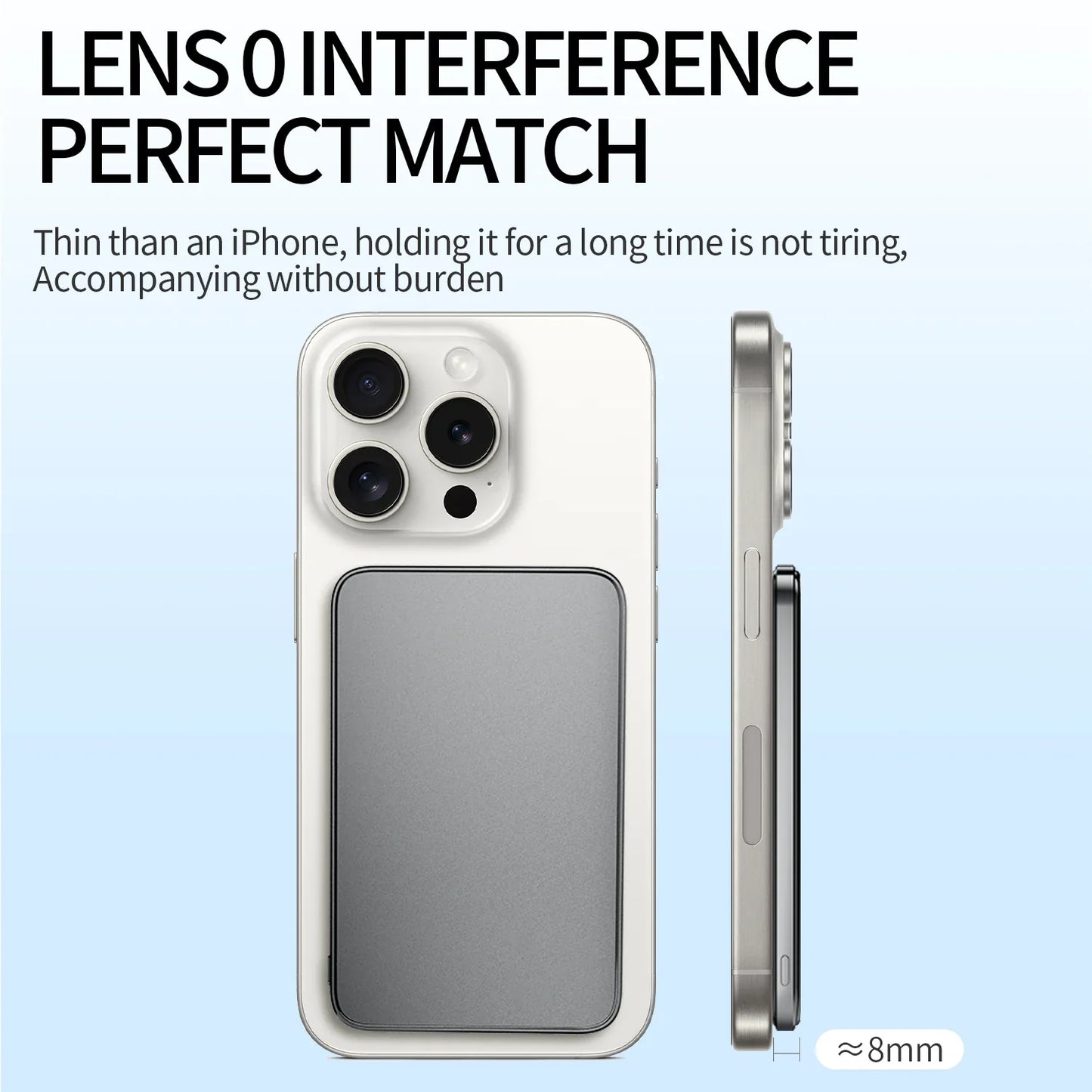 Ultra-Thin Magnetic Wireless Power Bank 20W - Alloy Portable MagSafe-Compatible Charger