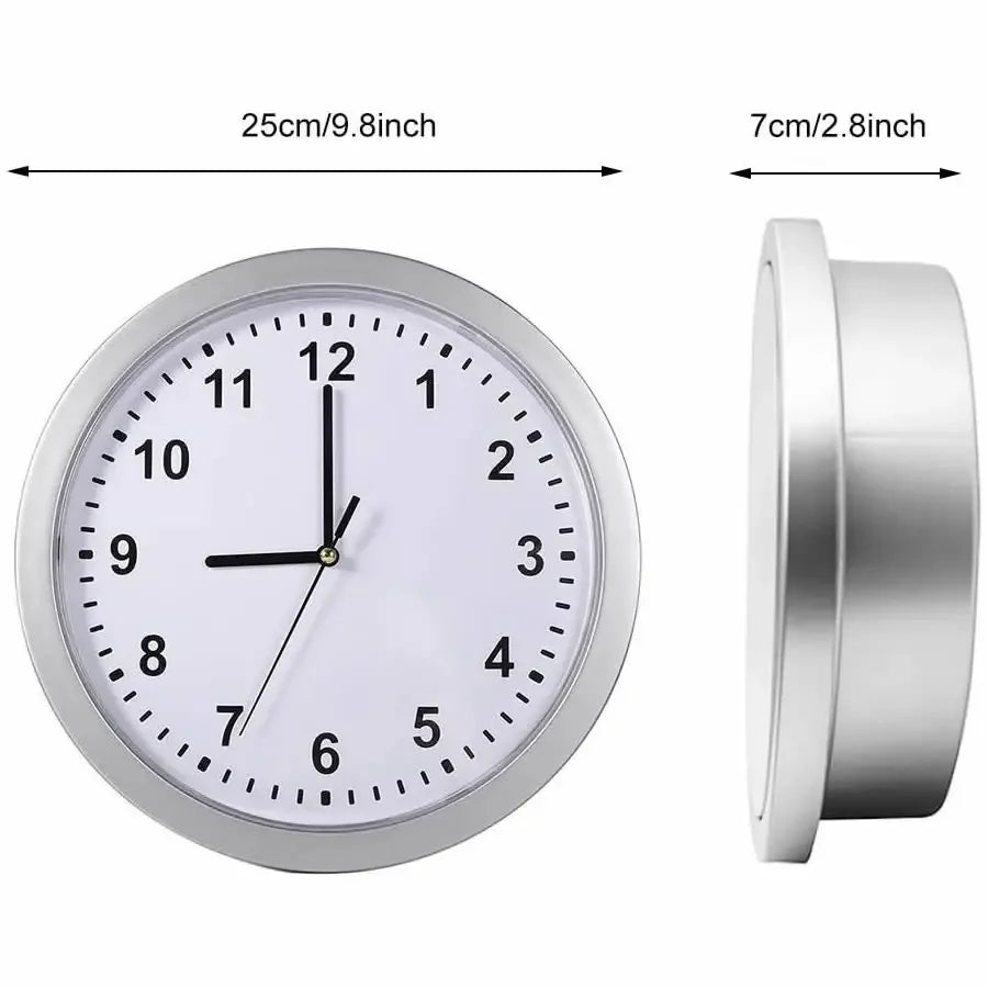 Hidden Stash Wall Clock Safe — Silent Decorative Clock with Concealed Compartment for Cash, Jewelry & Keys