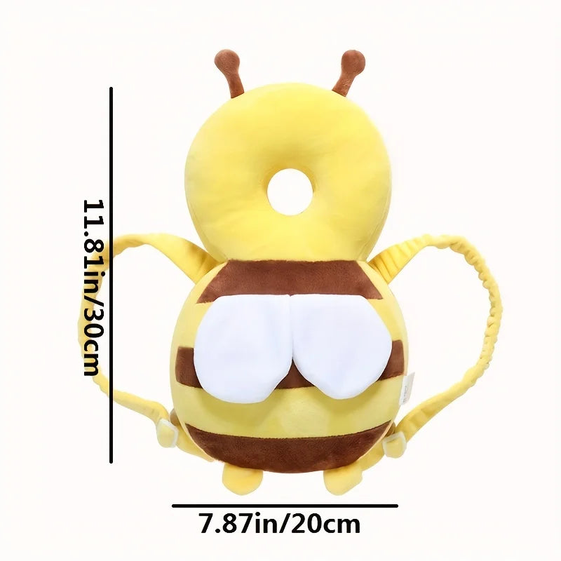 Little Bee Baby Head Protection Pillow Hat - Breathable Anti-Fall Safety Cap for Toddlers 1-3 Years