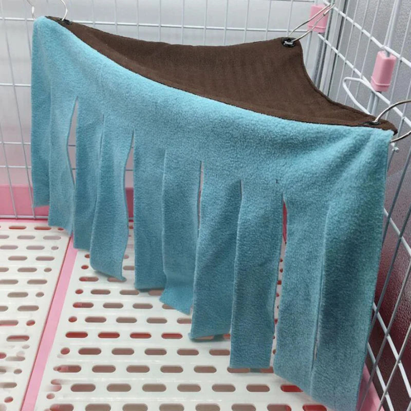 Tassel Pet Tent Hideout Hanging Bed for Small Pets — Guinea Pig Hamster Hedgehog Corner Hammock Nest