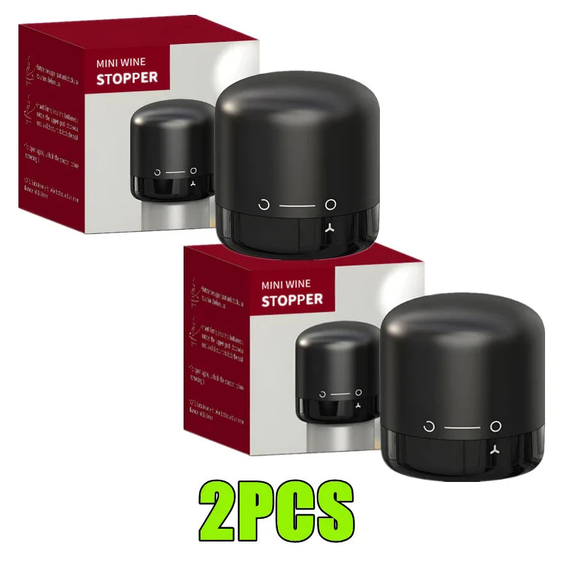 Reusable Silicone Vacuum Wine Stoppers — 1/2/4-Pack Champagne Bottle Sealers, Wine Preserver