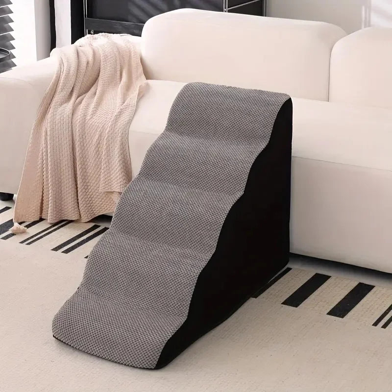 Detachable Washable High-Density Foam Pet Stairs 4-5 Step Ramp for Small Dogs & Cats L/XL